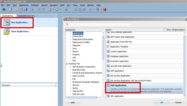 SOA 12c New Application